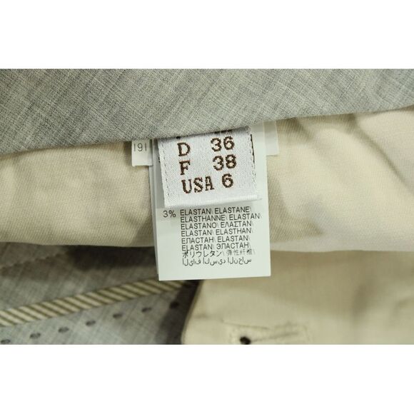 Brunello Cucinelli Wide Leg Pants in Beige Cotton